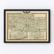 Ogle County Vintage Map 1876