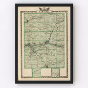 La Salle County Vintage Map 1876