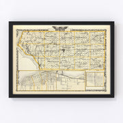 Mercer County Vintage Map 1876