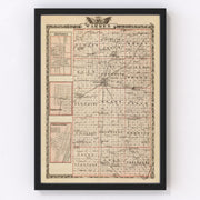 Warren County Vintage Map 1876