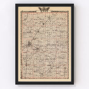 Knox County Vintage Map 1876