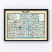 McLean County Vintage Map 1876