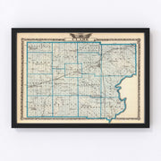 Clark County Vintage Map 1876
