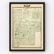 Montgomery County Vintage Map 1876