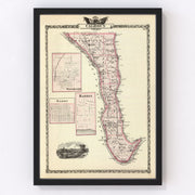 Calhoun County Vintage Map 1876