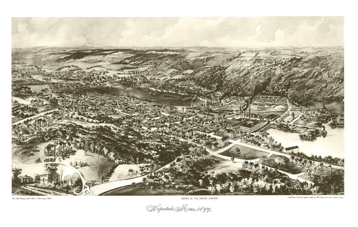Preview of Vintage Map of Hopedale, Massachusetts 1899
