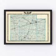 Effingham County Vintage Map 1876