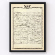 Jefferson County Vintage Map 1876