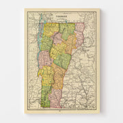 map of Vermont