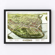 Holyoke Vintage Map 1877