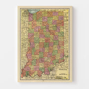 map of Indiana
