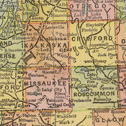 old Michigan map