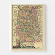 map of Alabama