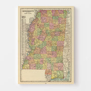 map of Mississippi