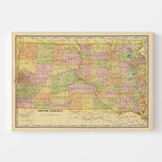 map of South Dakota