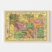 map of Wyoming