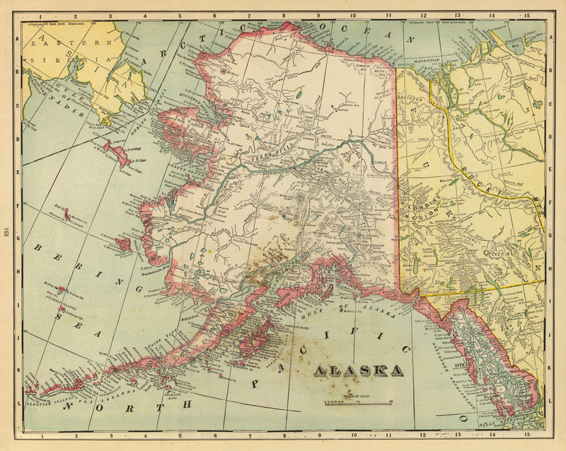Size comparison using Vintage Map of Alaska 1909