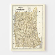 map of Vermont