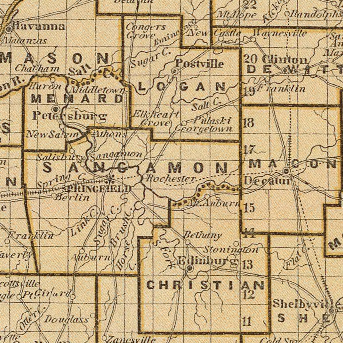 Vintage Illinois Maps