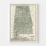 map of Alabama
