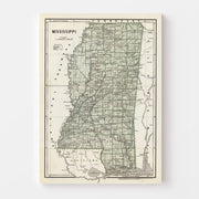 map of Mississippi