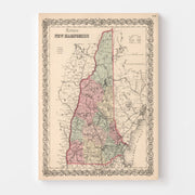 map of New Hampshire