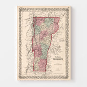 map of Vermont