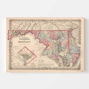 map of Maryland