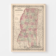 map of Mississippi