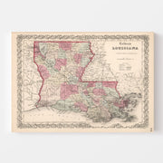 map of Louisiana