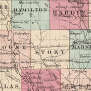 old Iowa map