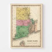 map of Rhode Island