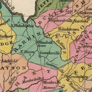 old Kentucky map