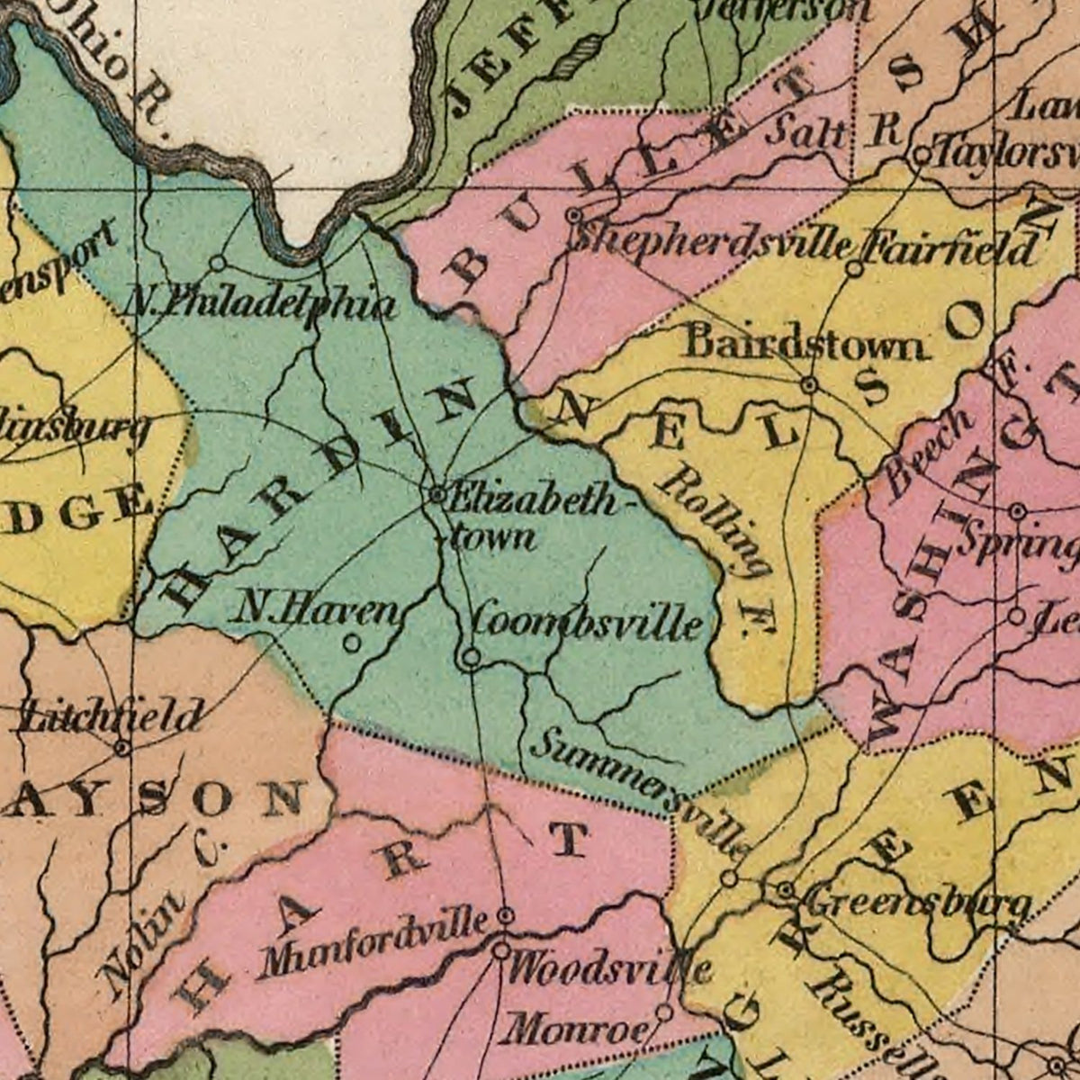 Vintage Kentucky Maps