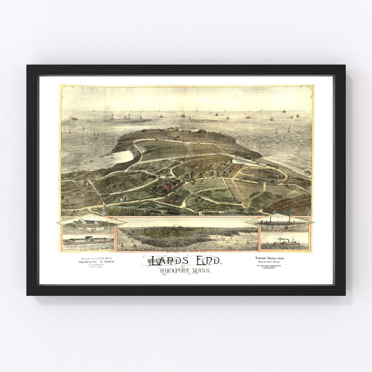 Rockport Vintage Map 1880
