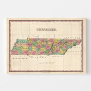 map of Tennessee
