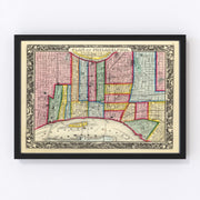 Philadelphia Vintage Map 1860