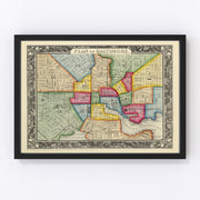 Baltimore Vintage Map 1860