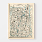 map of New Hampshire