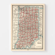 map of Indiana