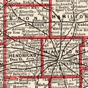 old Indiana map