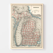 map of Michigan