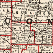 old Wisconsin map
