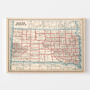 map of South Dakota