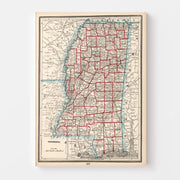 map of Mississippi