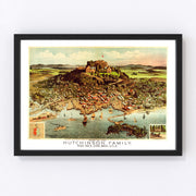 Hutchinson Family Home (High Rock) Vintage Map 1881