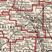 old Arkansas map