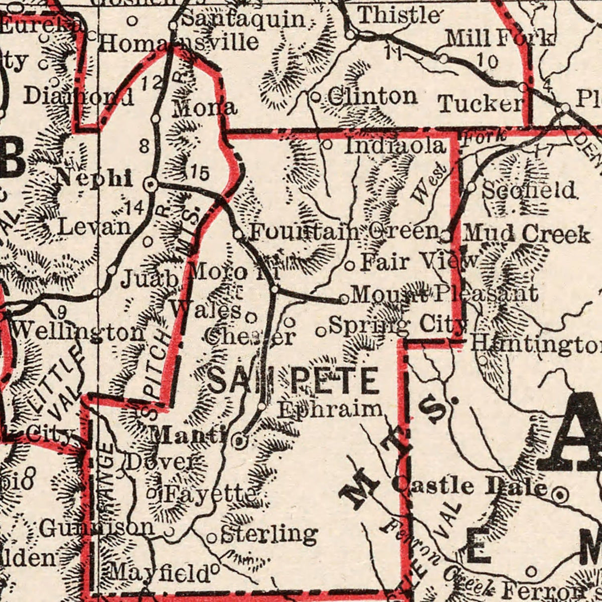 Vintage Utah Maps