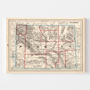 map of Wyoming