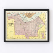 Louisville Vintage Map 1897